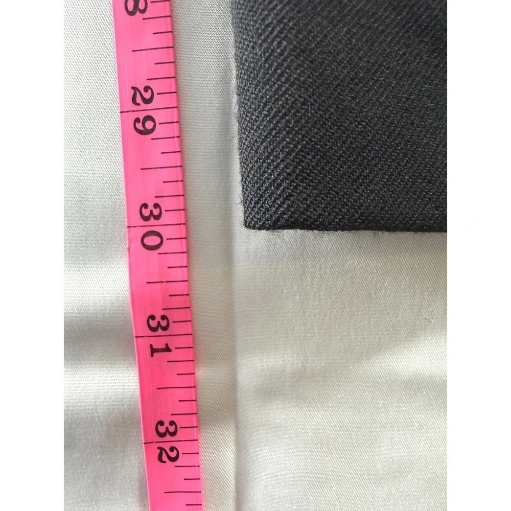 Pendleton Trousers Women's 16W Black 100% Virgin Wool Pleated Lined‎ Pants USA